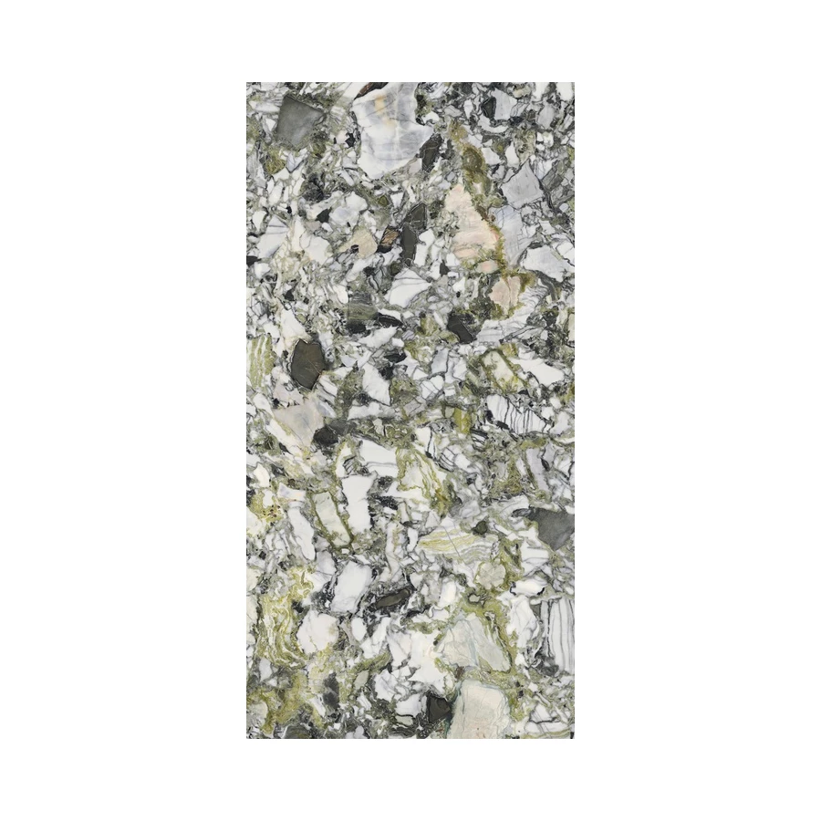 Керамогранит Ariostea Ultra Marmi Luxury White Lucidato Shiny 6 мм глянцевый серо-зеленый UM6L300675 300х150 см