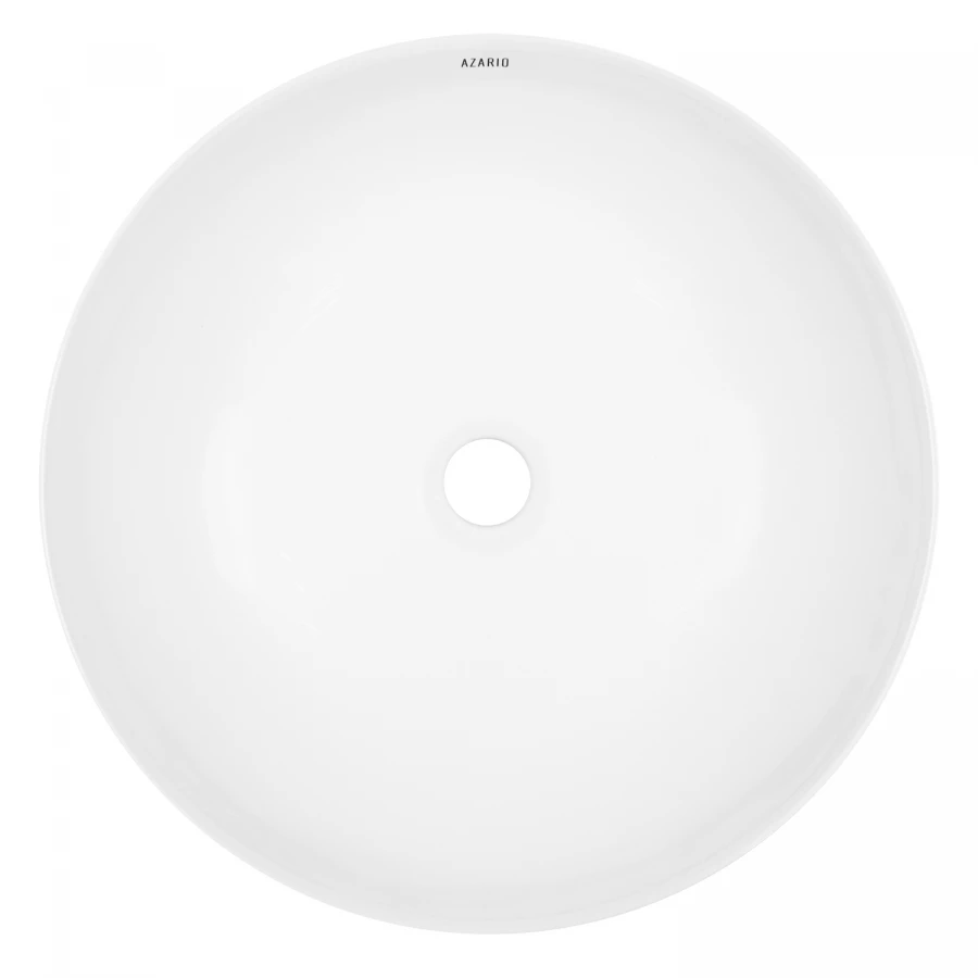 Раковина-чаша Azario накладная круглая белый глянец AZ-3286 35.5x35.5x15 см