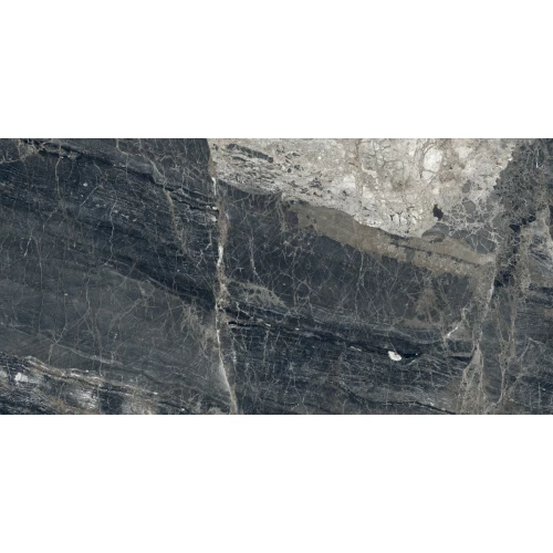 Керамогранит Laparet Lunar Nero матовый+гл.чернила графитовый 160х80 см