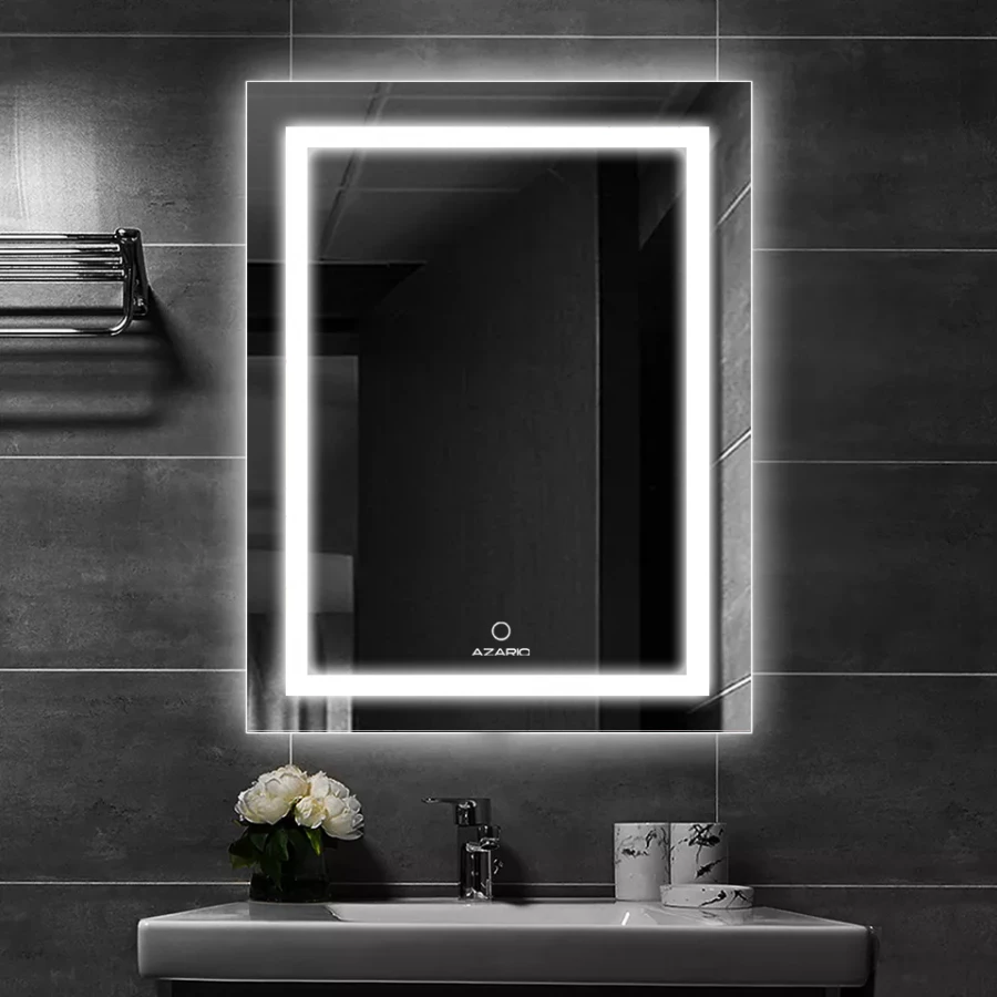 Зеркало Azario подсветка сенсорный выключатель с функцией диммера подогрев AZ-Z-046CS 60х80 см