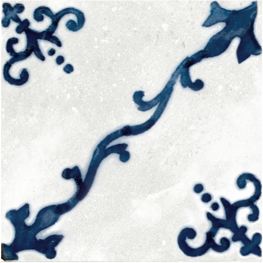 Керамогранит Nanda Tiles Терра Эвелина / Terra Evelina полуматовый синий 11,5x11,5 см