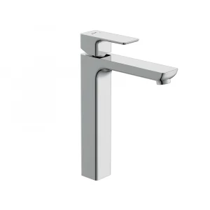 Смеситель для раковины высокий Cersanit Geo однорычажный клик клак 63043