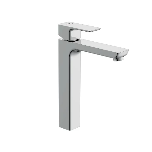 Смеситель для раковины высокий Cersanit Geo однорычажный клик клак 63043