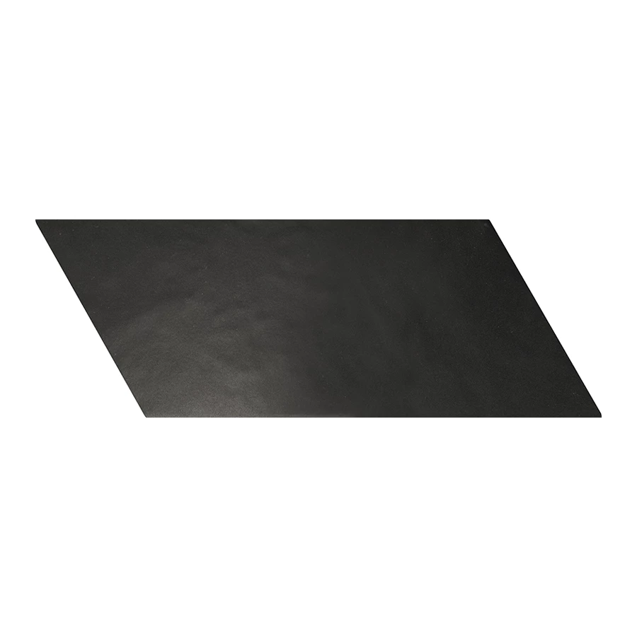 Плитка керамическая Equipe Чеврон Негро Мате Ригхт / Chevron Negro Mate Right матовая черная 23203 20,5х9 см