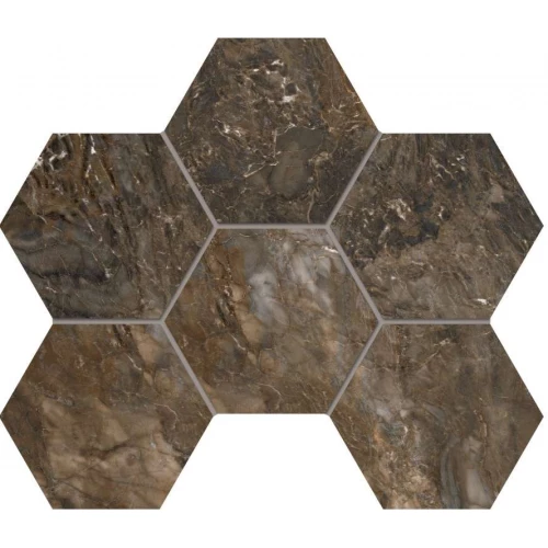 Мозаика Estima Bernini BR04 Hexagon полированная 67345 28,5х25 см