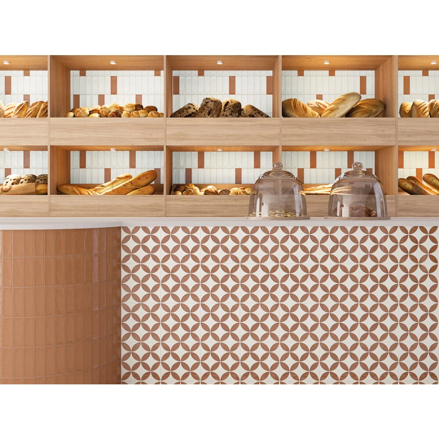 Керамогранит Harmony Peronda Mayari Clay Petals LT матовый коричневый 3386037797 22,3х22,3 см