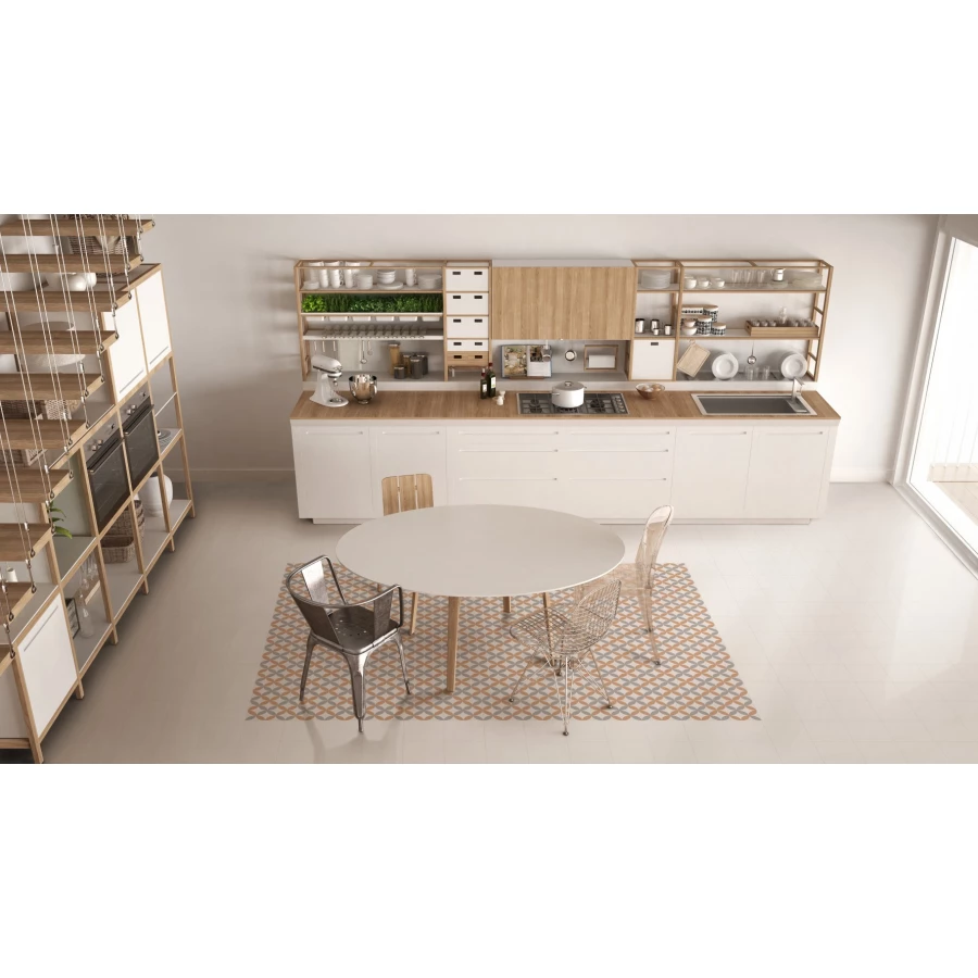 Керамогранит Keros Ceramica Alhambra Barcelona Blanco белый 25*25 см