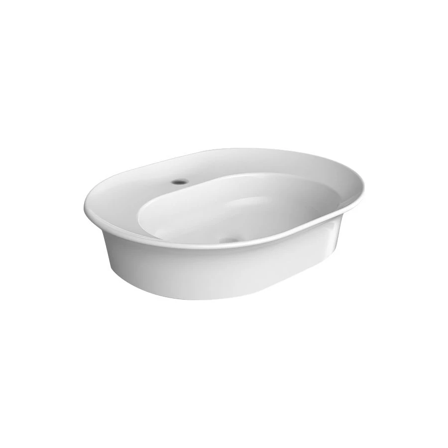 Раковина Kerama Marazzi Canaletto накладная 60 белая глянцевая CN.wb.60