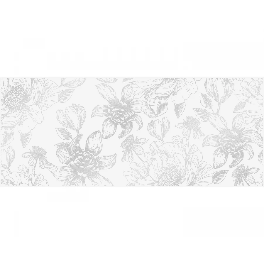 Декор Gracia Ceramica Blum white 01 010300000235 60х25 см