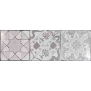 Плитка настенная Monopole Antique gris brillo bisel 30х10 см