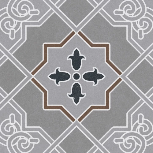 Керамогранит Motto Monotone Dust Decor Matt матовый серый N100111 20x20 см