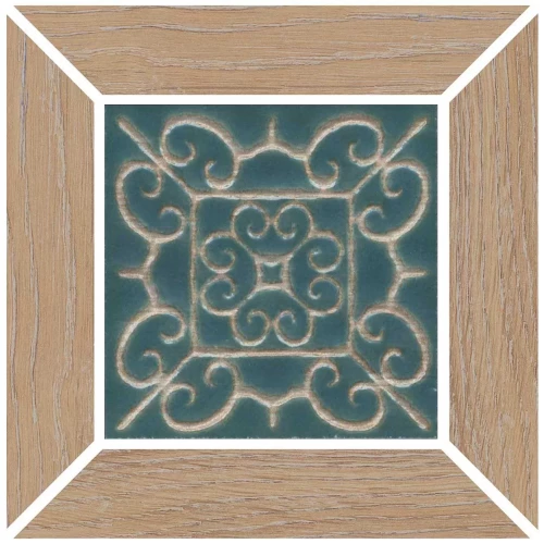 Вставка Kerama Marazzi Тровазо наборная матовая бежевая ID153 13x13 см