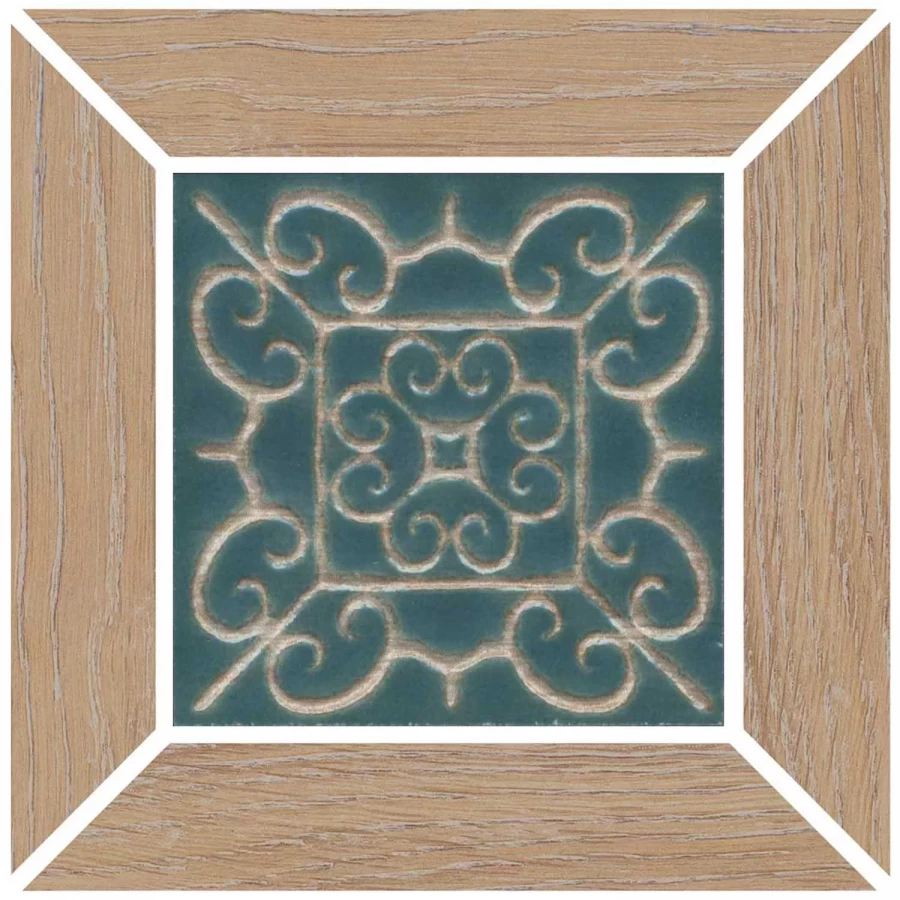 Вставка Kerama Marazzi Тровазо наборная матовая бежевая ID153 13x13 см