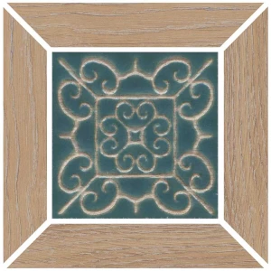 Вставка Kerama Marazzi Тровазо наборная матовая бежевая ID153 13x13 см