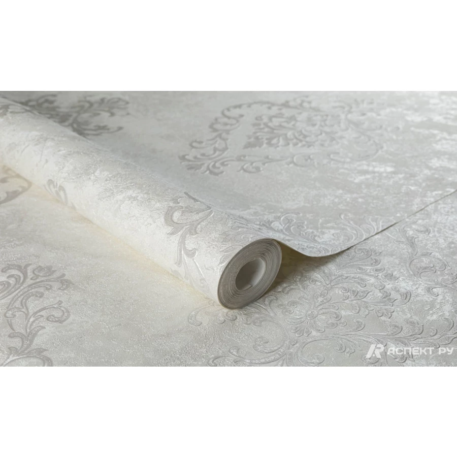 Обои флизелиновые Аспект Кармен Белый 70570-11 1,06х10,05 м