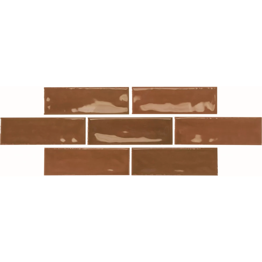 Керамогранит Monopole Artisan Clay 002593 глянцевый коричневый 15x5 см