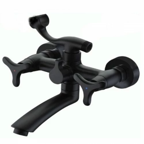 Смеситель для ванны с душем Kaiser Trio 57122-2 черный