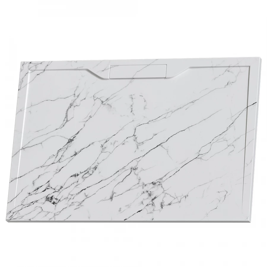 Душевой поддон прямоугольный RGW STE MW Белый мрамор 52342910-15 90х100 см