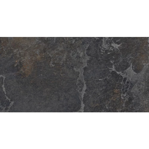 Керамогранит Laparet Blaze Nero графитовый Сатинированный Карвинг 120х60 см