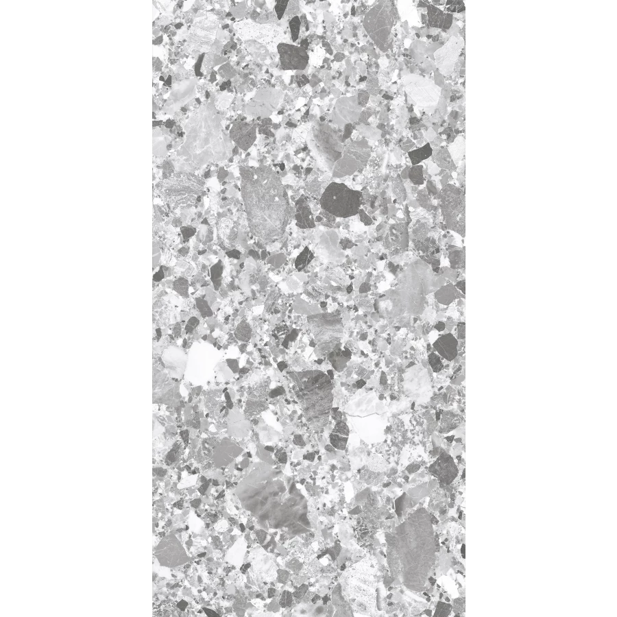 Керамогранит Creanza Terragona Silver Solido матовый с микрогранулами серый SL1004-A 120х60 см