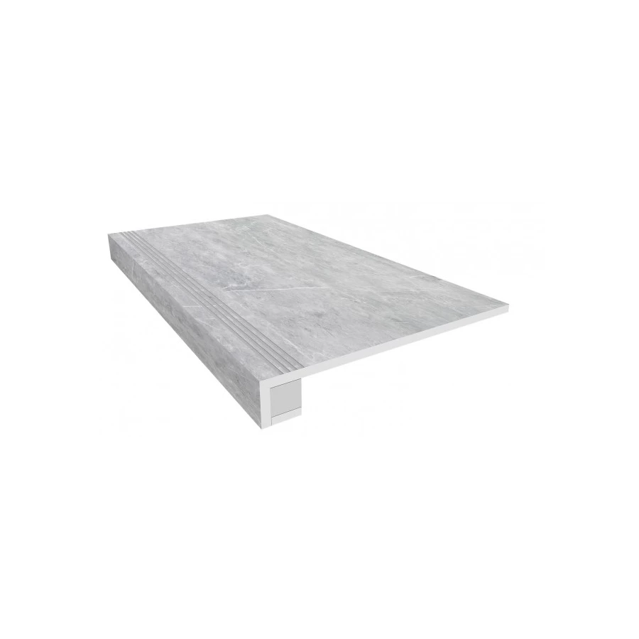 Комплект Estima Vision Ступень VS02 33x120 неполированная прямоугольная бортик с насечками Подступенок 14,5x120 36470