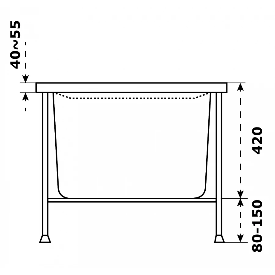 Ванна акриловая Azario Бали БАВ0004 170х75 см