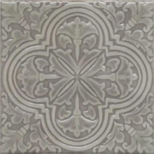 Плитка настенная Kerama Marazzi Фес Декор глянцевый серый KMD3STA006BN 15x15 см