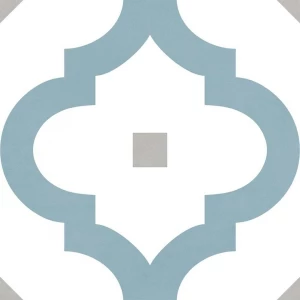 Керамогранит Ribesalbes Hermitage Tabarca матовый бело-голубой 20х20 см