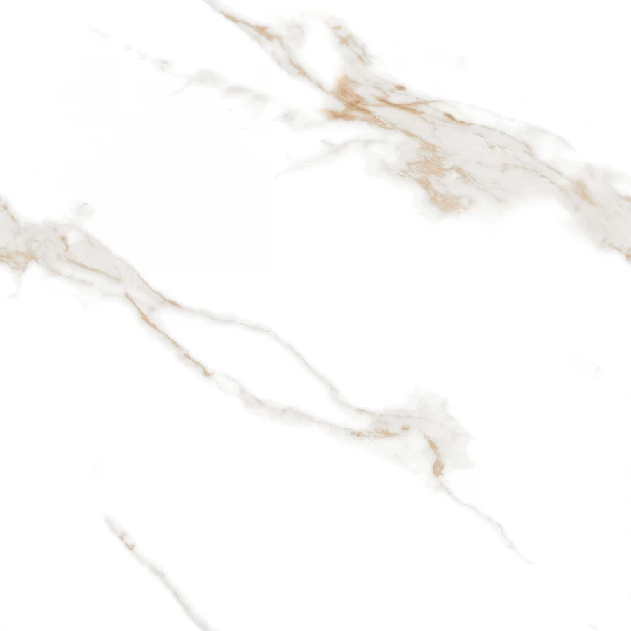 Керамогранит Ceradim Calacatta Sharp Gold белый Полированный 80х80 см