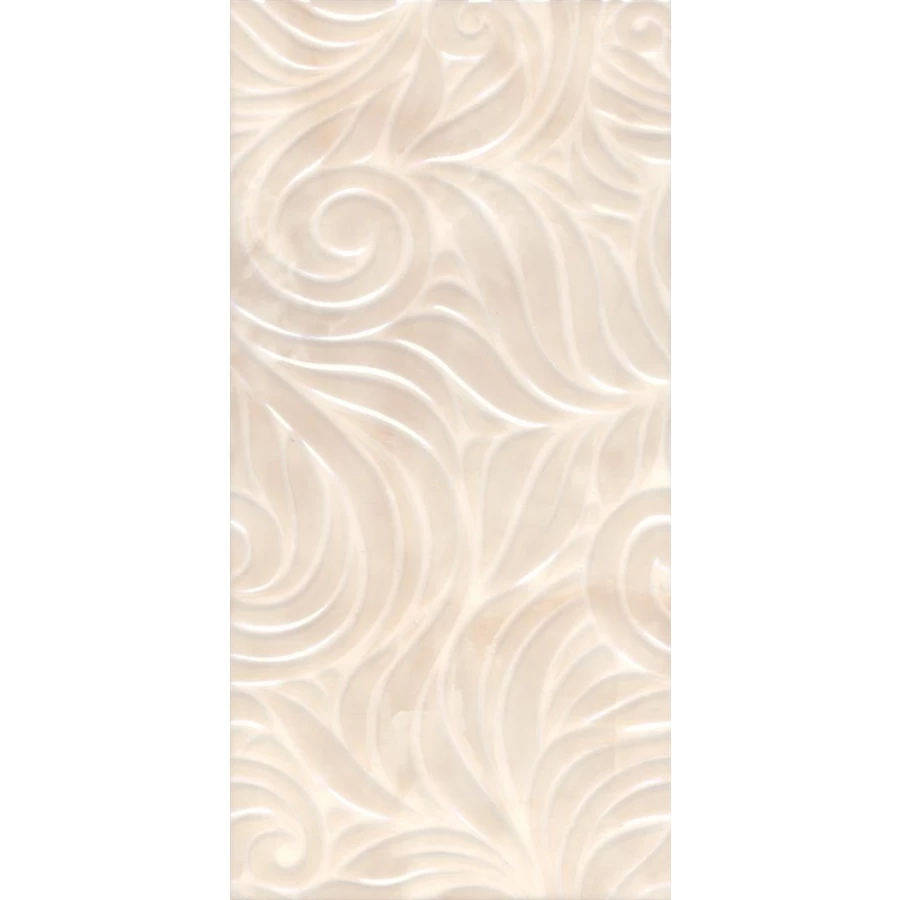 Плитка настенная Kerama Marazzi Вирджилиано структура обрезная глянцевая бежевая 1,62 м2 11105R 60x30 см