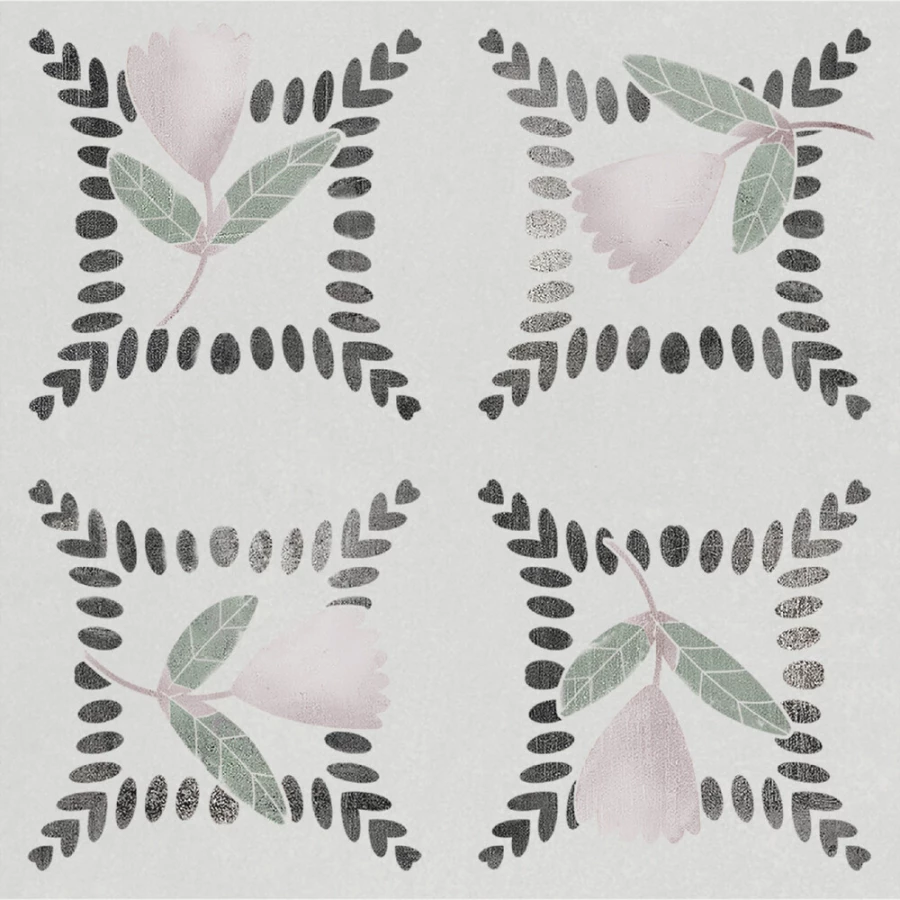 Керамогранит Harmony Peronda Dakar Garden матовый серо-зеленый 3356237714 12,3х12,3 см