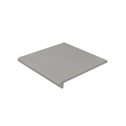 Клинкерная плитка Gres de Aragon Cotto Peldaño Redondo 33 Gris матовая серая 902801 33х33 см