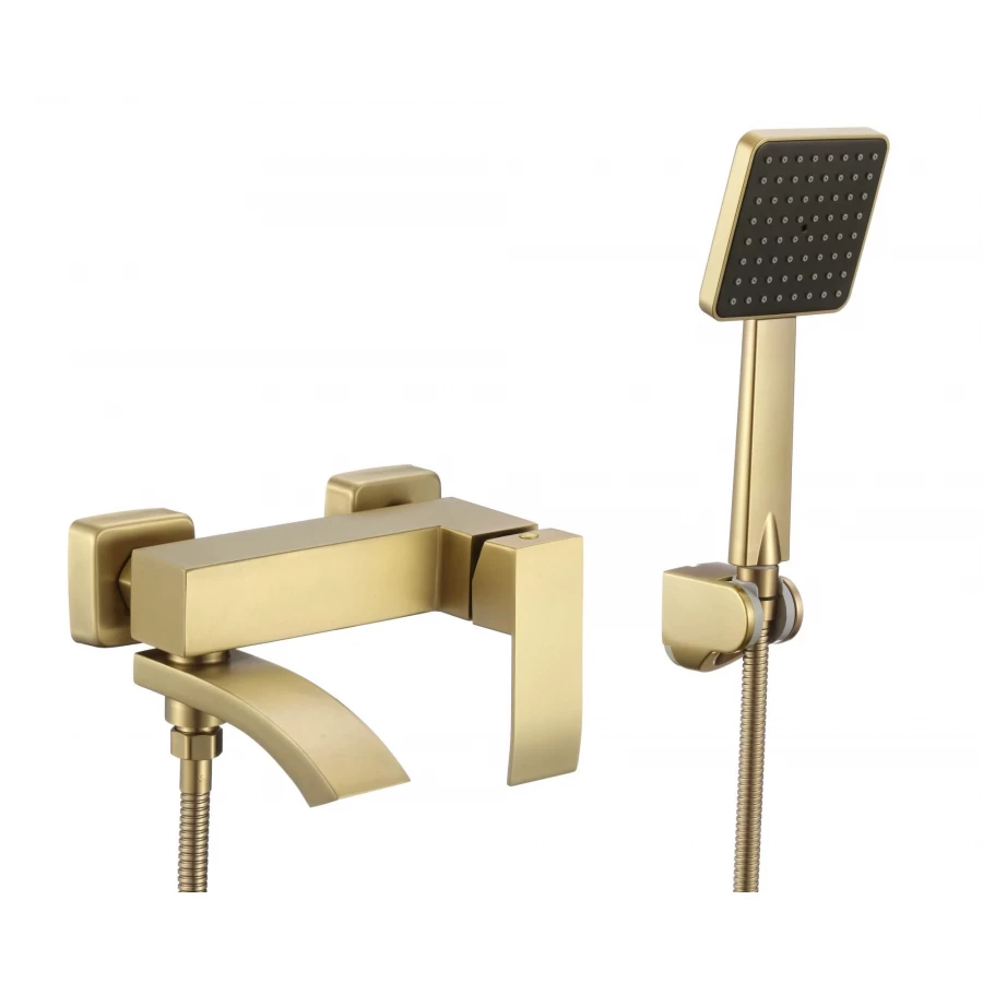 Смеситель Fmark для ванны золото матовое FS8624-1C