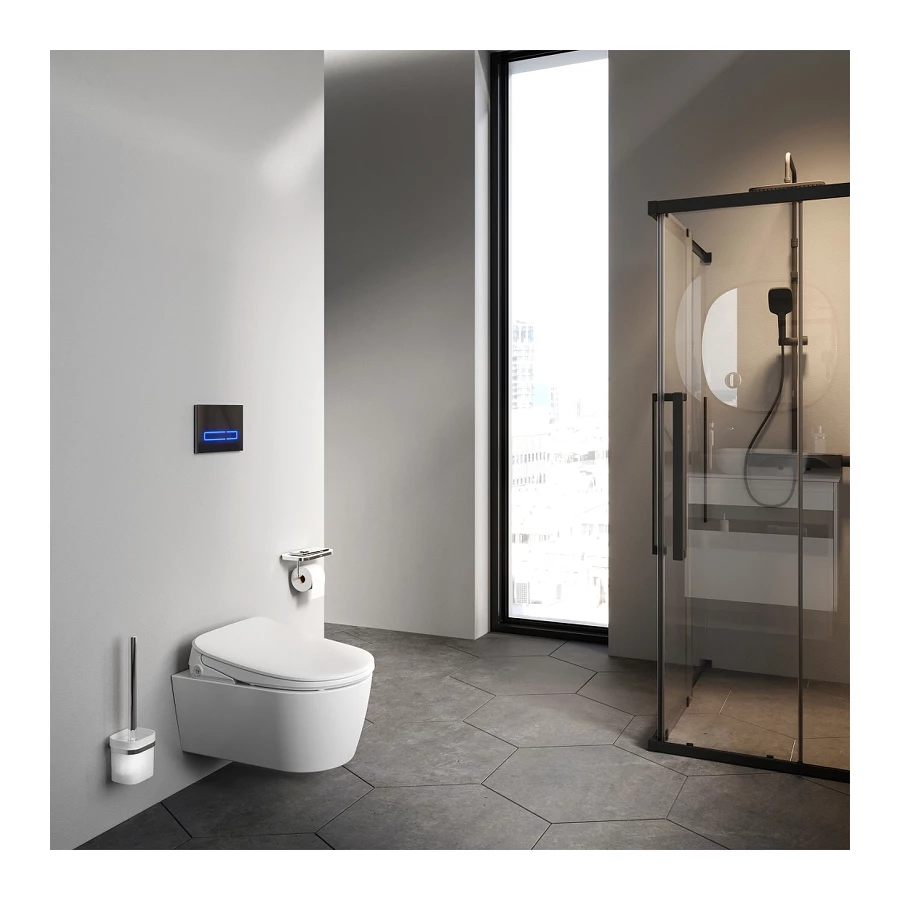 Унитаз подвесной Am Pm Func FlashClean c электронной крышкой биде со скрытой подводкой C8F1702SC