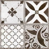 Плитка настенная ALMA Ceramica Бохо / Boho рельефная матовая коричневая 11 шт в уп TWU2550BOH17 250х24,9 см