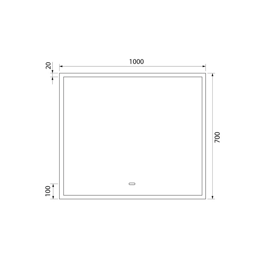 Зеркало IDDIS Slide с подсветкой SLI1000i98 100x70 см