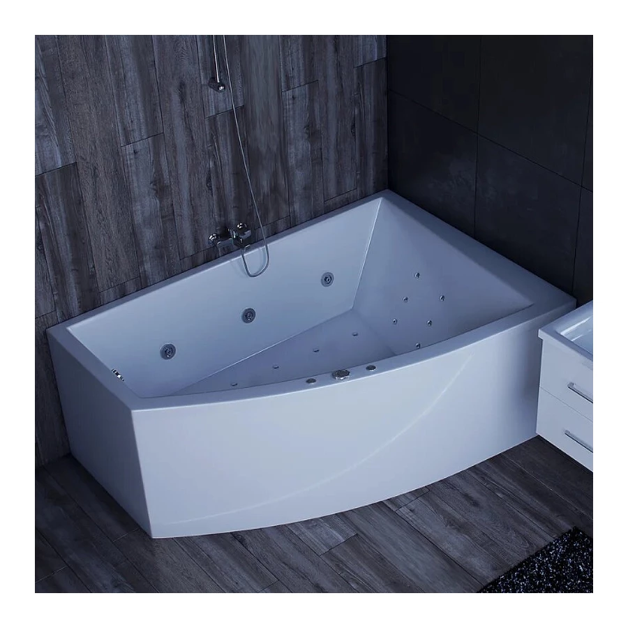 Ванна акриловая Aquatek Оракул правая без гидромассажа ORK180-0000013 180х125 см