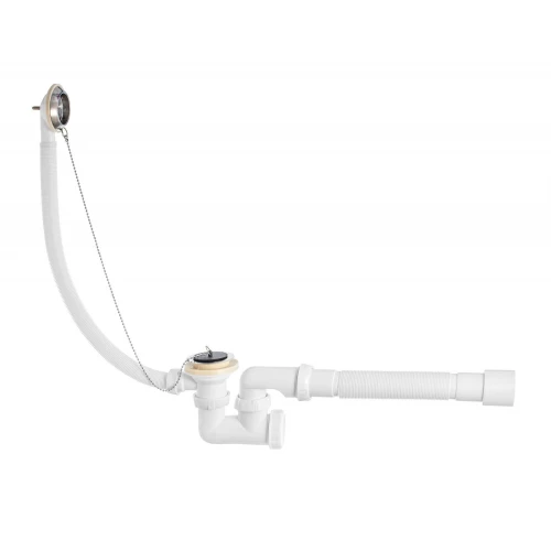 Слив-перелив Wirquin 1½ х 40 мм с регулируемым сифоном и с гофротрубой 40x40/50 мм 30718061