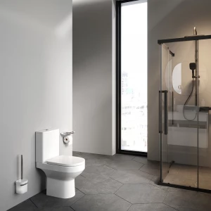 Напольный унитаз-компакт безободковый Spirit V2.0 Am Pm FlashClean без сиденья C708600WH