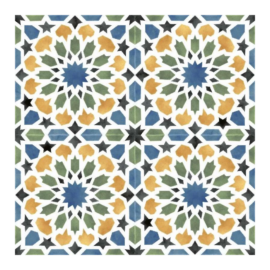 Керамогранит Nice Ker Chic Tanger Blue матовый голубой 45,2x45,2 см