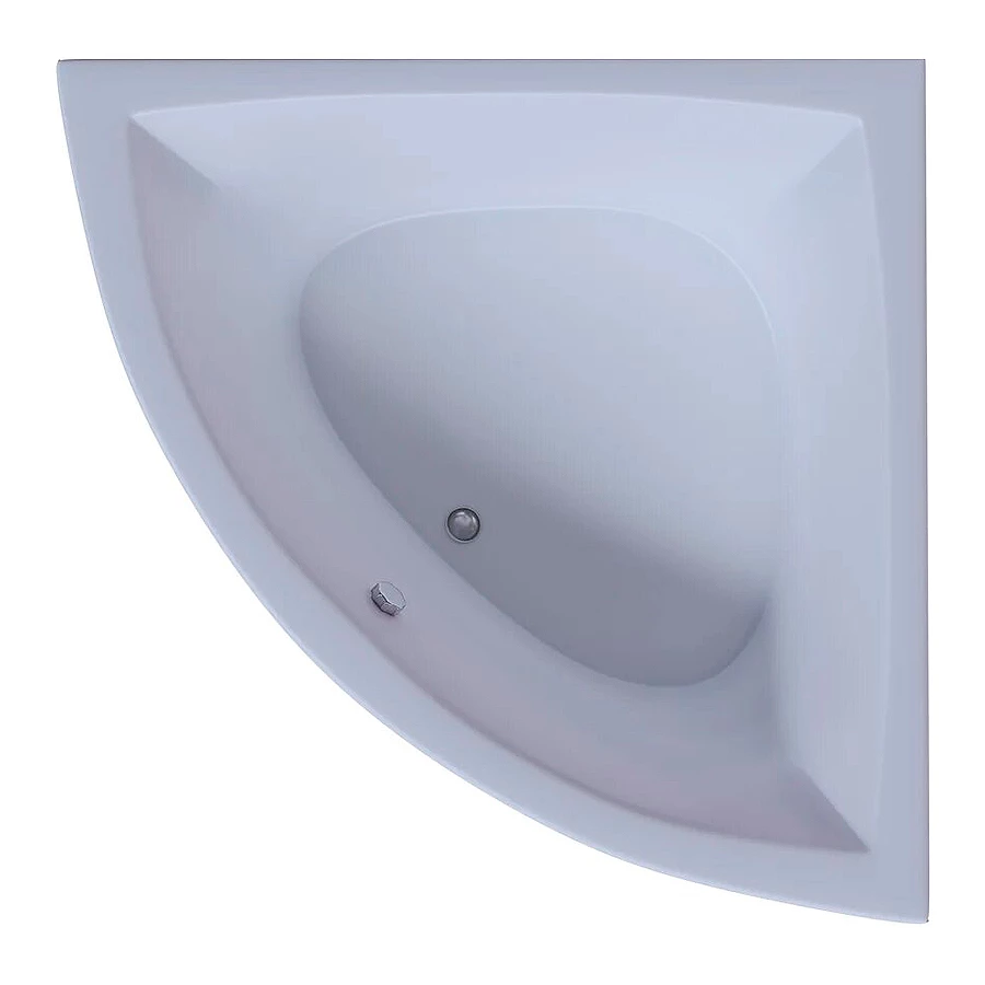 Ванна акриловая Aquatek Юпитер без гидромассажа вклеенный каркас UPT150-0000026 150х150 см