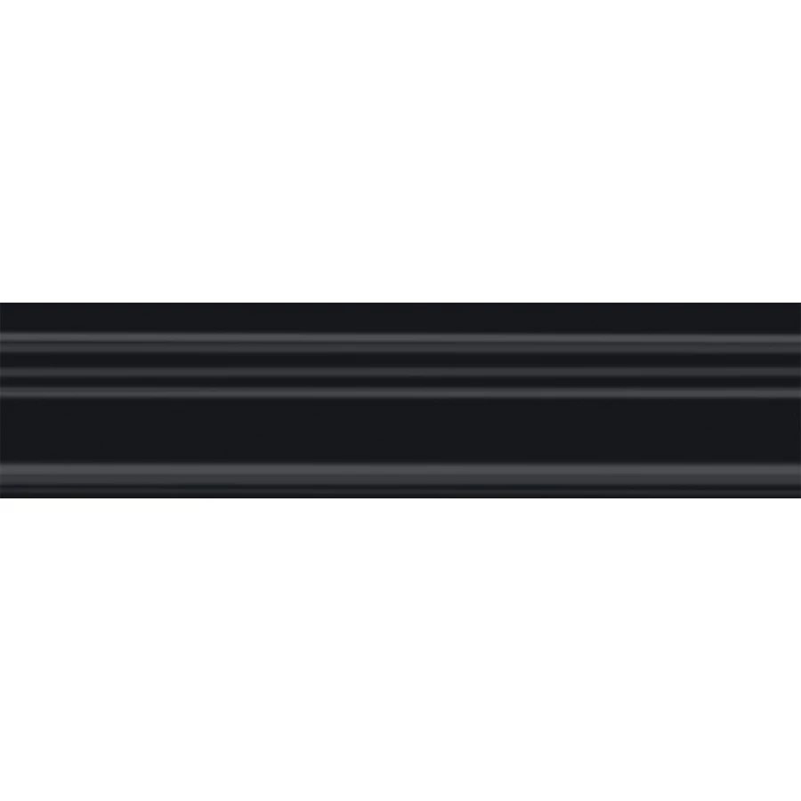 Плитка настенная Kerama Marazzi Альвао Бордюр Багет матовый черный BLB050 20х5 см