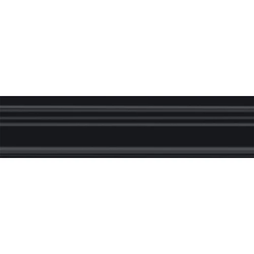 Плитка настенная Kerama Marazzi Альвао Бордюр Багет матовый черный BLB050 20х5 см