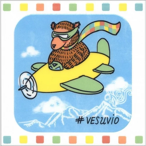 Декор Kerama Marazzi Большое путешествие Везувий белый 20х20 см