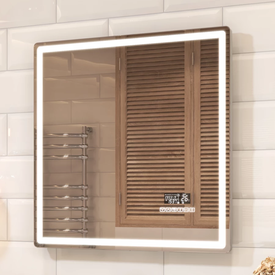 Зеркало Vigo Geometry Media voice 700 046 70x70 см