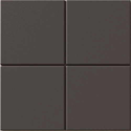 Керамогранит WOW Растр Грид М Басалт / Raster Grid M Basalt матовый серый 131363 15х15 см