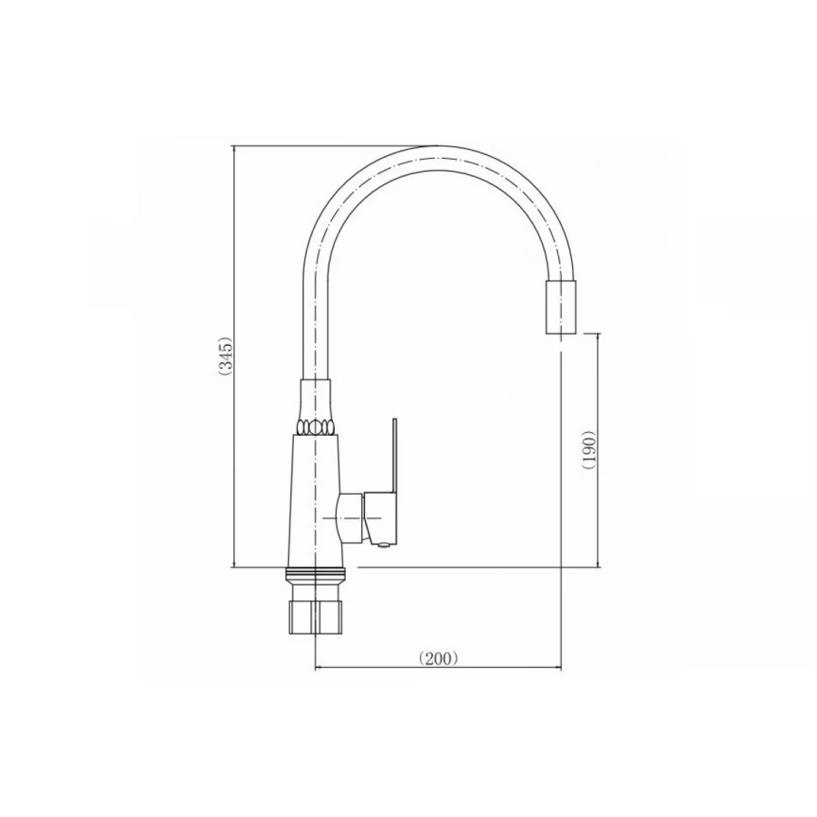 Смеситель для кухни Fashun A54301-3