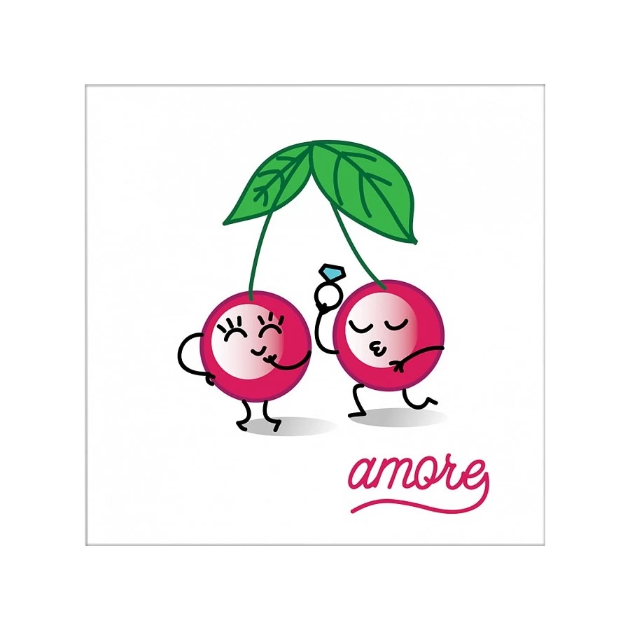 Плитка настенная Kerama Marazzi Фруктовая серенада Декор матовый белый NT/A162/5009 20х20 см