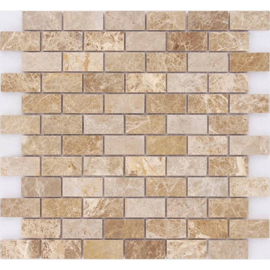 Мозаика из натурального камня Caramelle Mosaic Emperador Light POL желто-коричневый 29,8x29,8 см