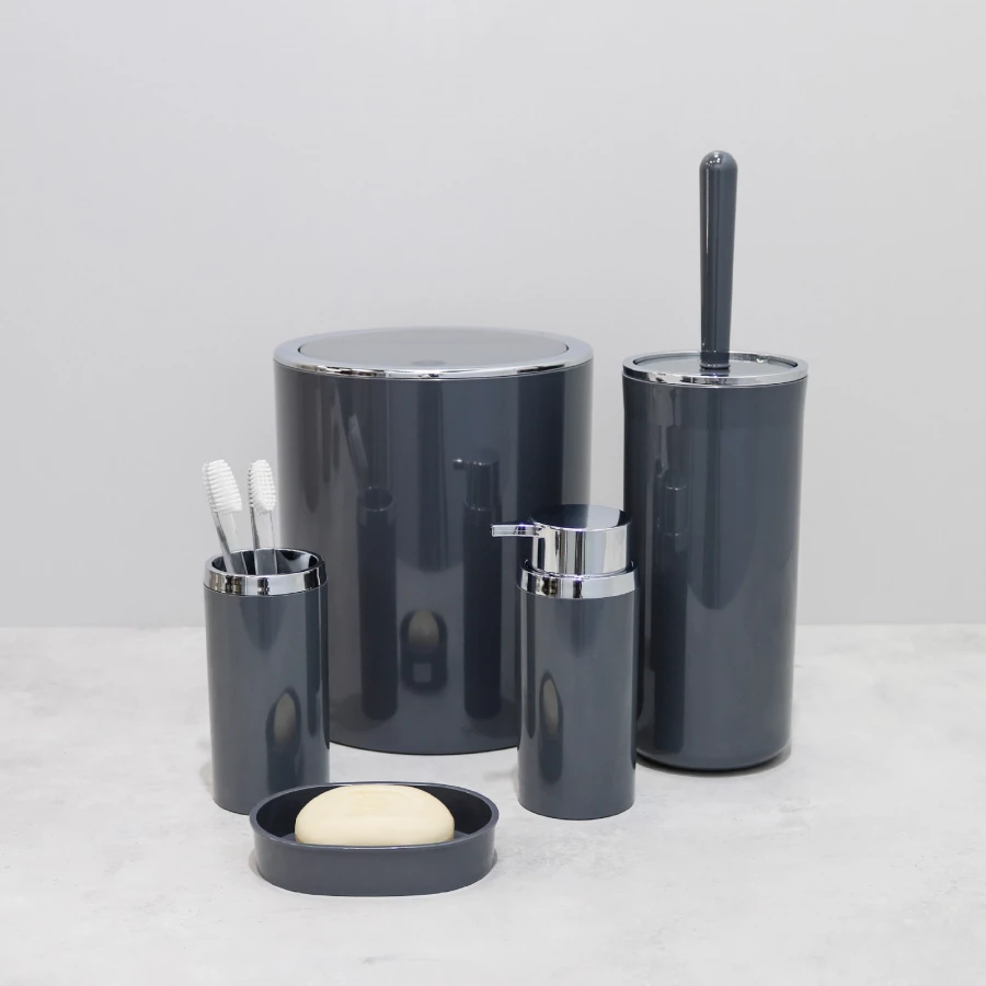 Мыльница Fixsen Round gray FX-453-4